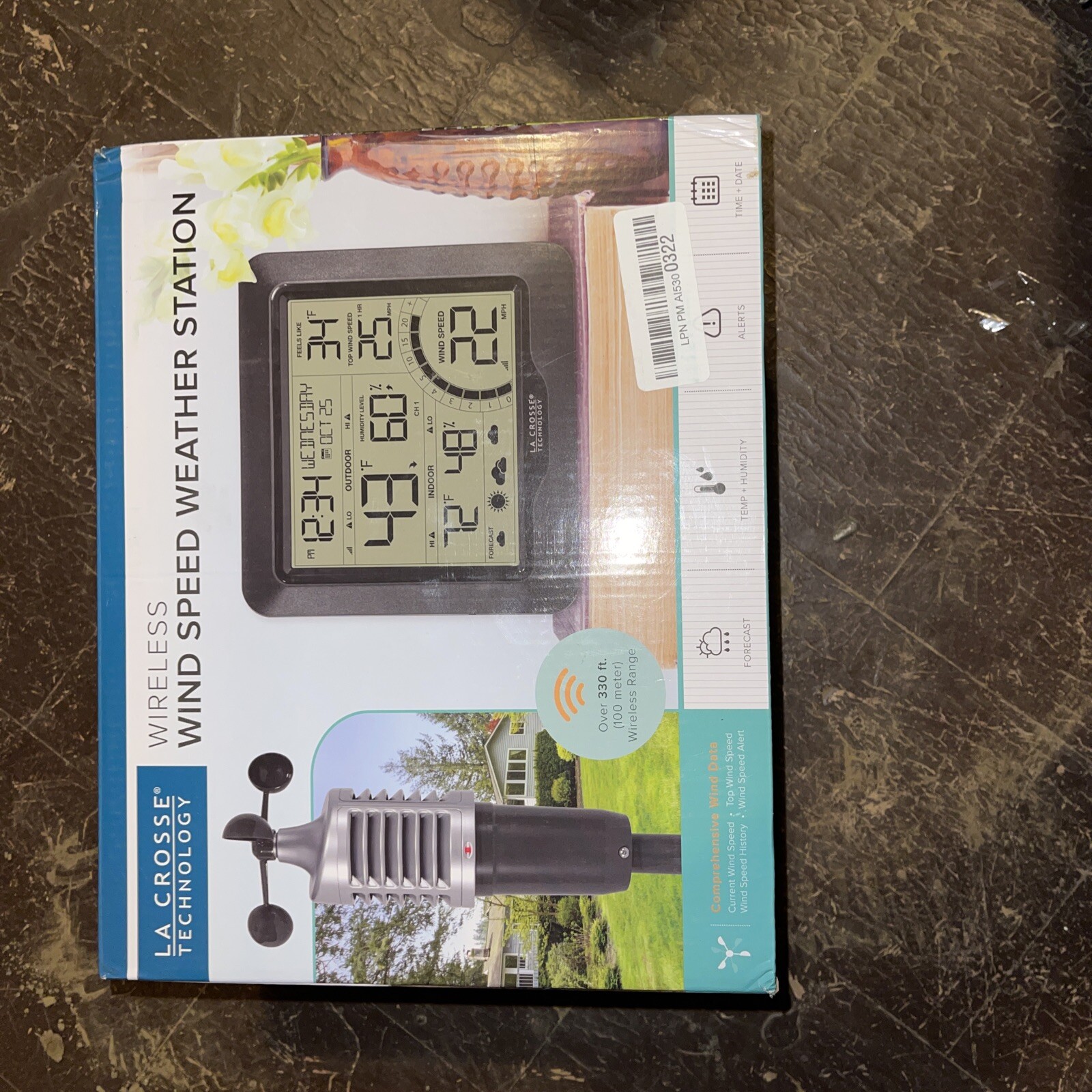 La Crosse Technology 327-1417BW Wind Speed Weather Station