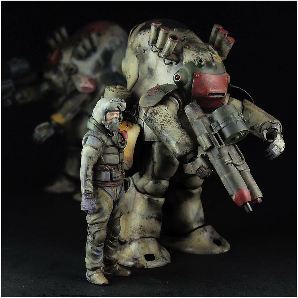 ロボット Maschinen KriegerMK44 Ausf.G GHOSTKNIGHT 1/20 Maschinen Krieger Robot Battle V Type 44 Heavy Armor