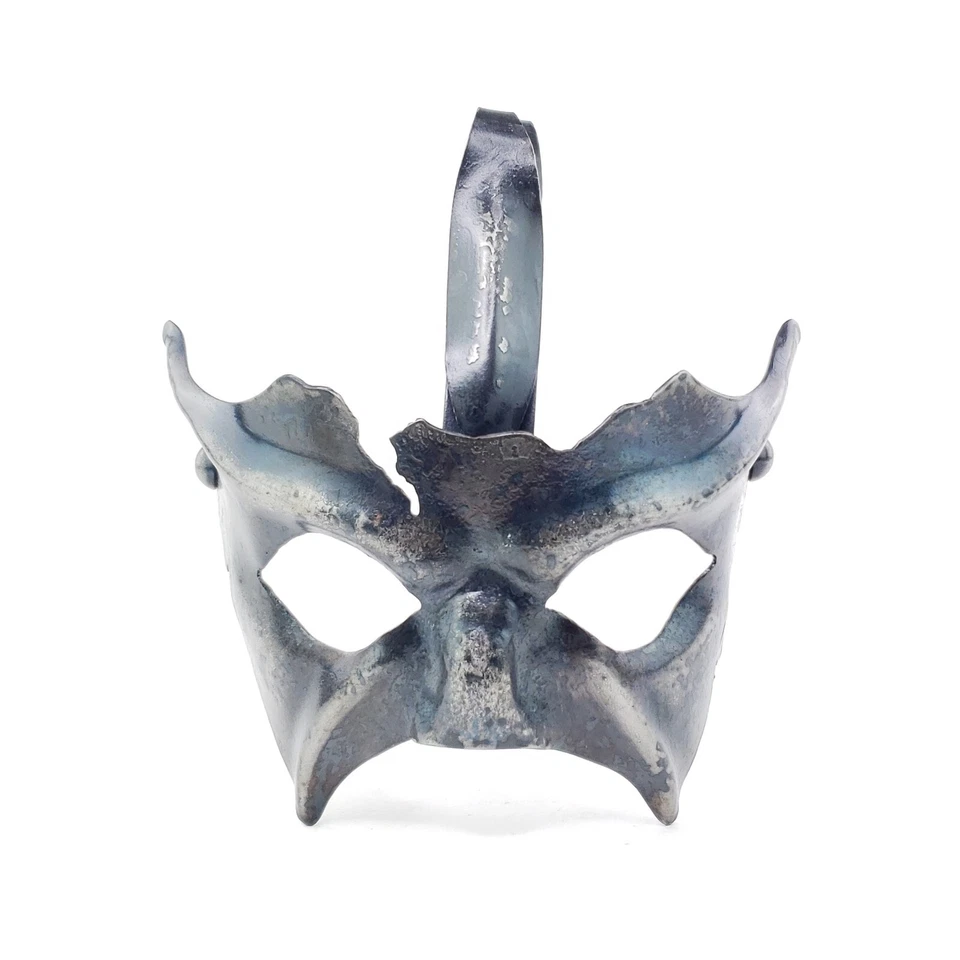 Gothic Renaissance Masquerade Steel Mask Over The Head Cosplay Halloween READ - Image 2 of 4
