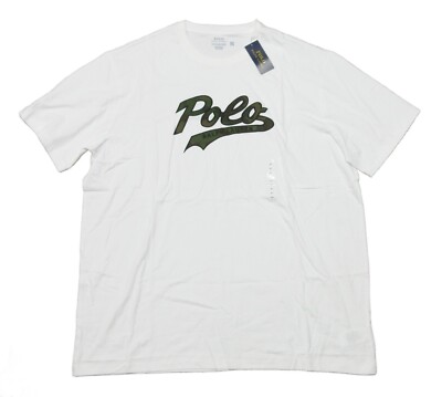 Polo Ralph Lauren Big & Tall White Logo Script Graphic Short