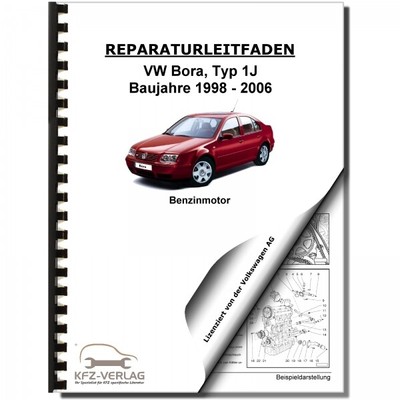 VW Bora, Typ 1J (98-06) 4-Zyl. 2,0l Benzinmotor 115 PS AZJ - Reparaturanleitung
