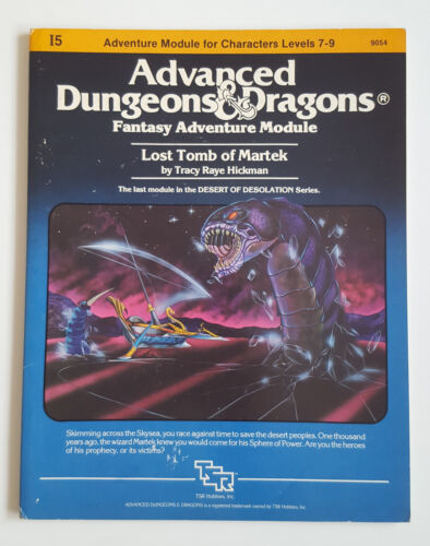 I5 LOST TOMB OF MARTEK DUNGEONS & DRAGONS MODULE TSR TRACY HICKMAN JIM HOLLOWAY
