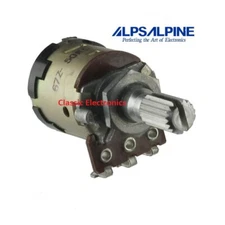 Alps 50K Ohm Potentiometer With DPDT Switch Audio Taper USA Seller