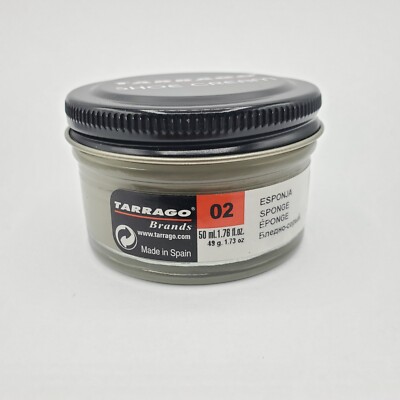 Tarrago Shoe Polish # 02 Sponge Cream Leather Protector 1.76 oz. 50ml Boot