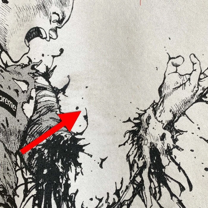 Felpa con cappuccio Supreme 17AW AKIRA manica pullover felpa nera taglia usata