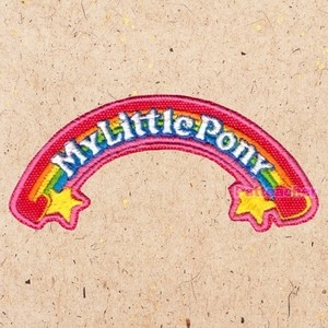My Little Pony 80's Rainbow Logo Patch Cartoon Series 