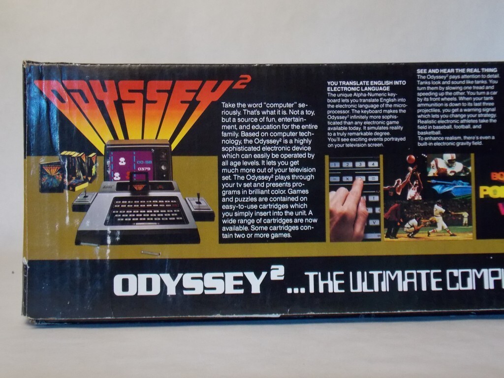 超レア MAGNAVOX ODYSSEY 2 Magnavox Odyssey 2 Console System w/ Box, 4 Games, Adapter