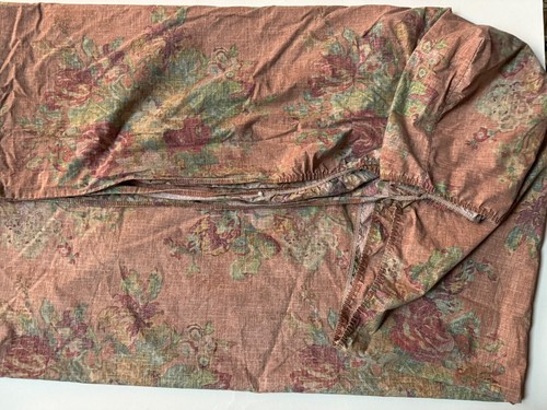 RARE Ralph Lauren MAURA *QUEEN FITTED Sheet Shabby Pink Chic FLOWERS Floral READ - Picture 11 of 16