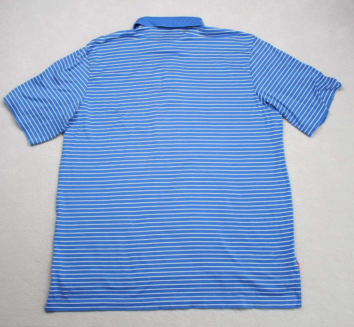 POLO Golf Ralph Lauren Camicia Uomo Grande Blu Righe Manica Corta Logo Pony