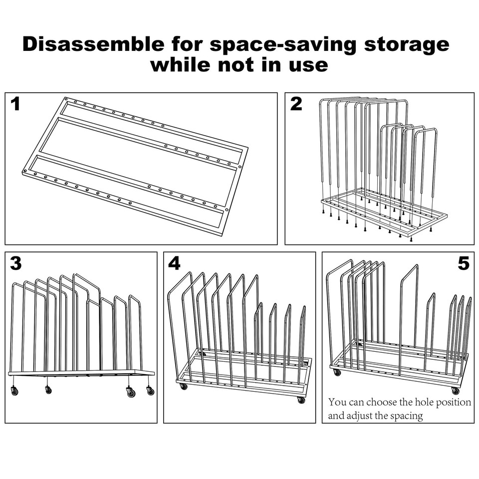 ikare Art Canvas Storage Rack, Art Drying Painting Rack with Wheels