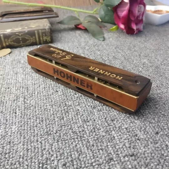 New Handmade Sandalwood Cover Plate for HOHNER 270 chromatic DIY Harmonica - Image 3 of 4