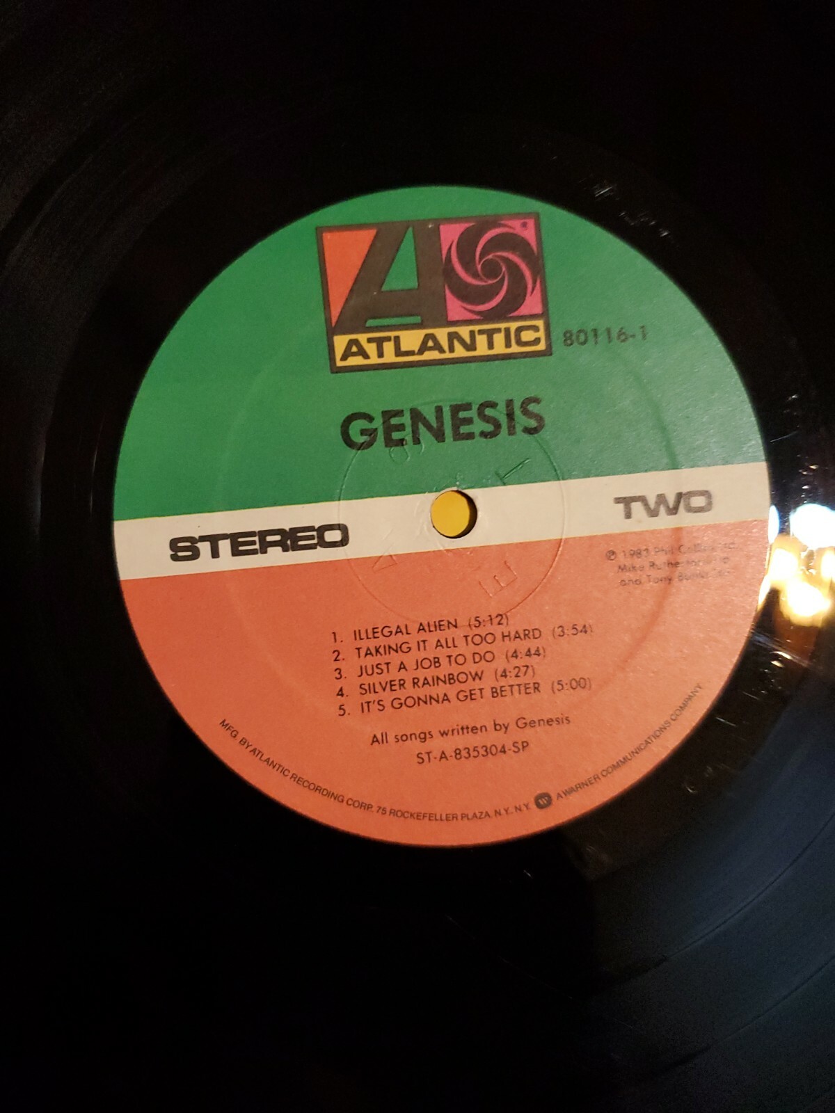 GENESIS Same ORIG 1st 1983   LP 80116-1 