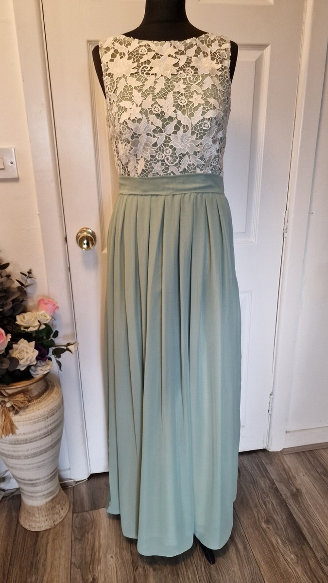 slim fit dress slacks Eliza Flattering Sleeveless Knee Length Chiffon Bridesmaid Dresses, Mint Green