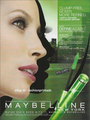 Revista De Pagina De 1 Cosmeticos Maybelline Print Ad 07 Christy Turlington Ebay