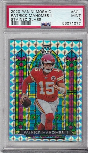 2020 Panini Mosaic Stained Glass SG1 PATRICK MAHOMES PSA 9 GEM MINT Chiefs