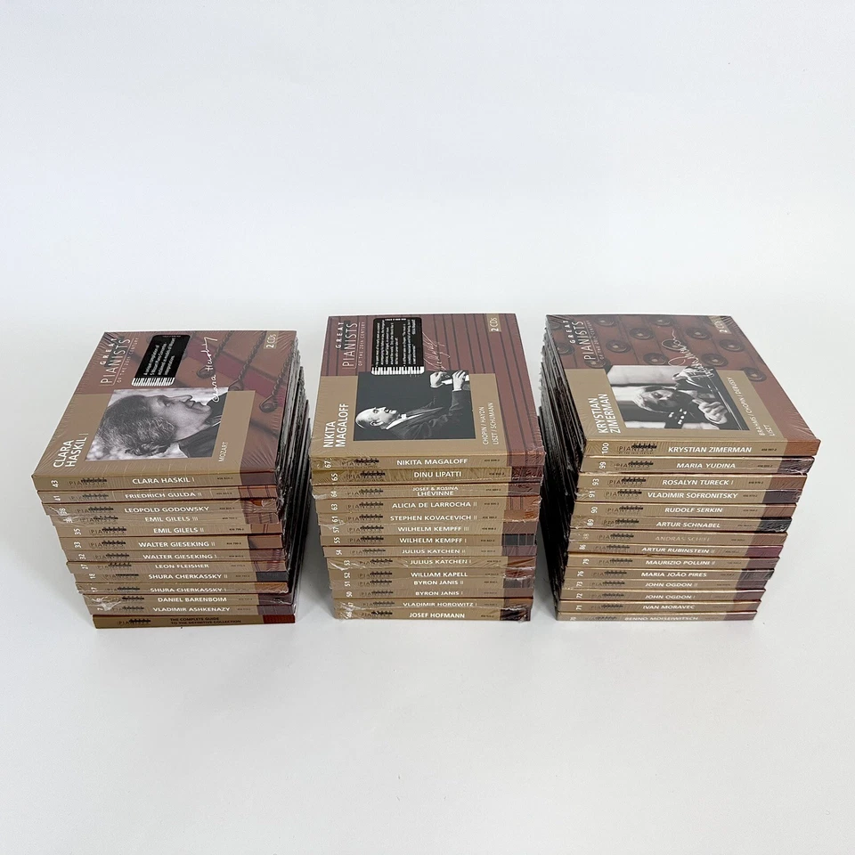 SEALED Great Pianists of the 20th Century [Lot of 40 Vol, 80 CDs + Guide Book] Foto 2 de 4
