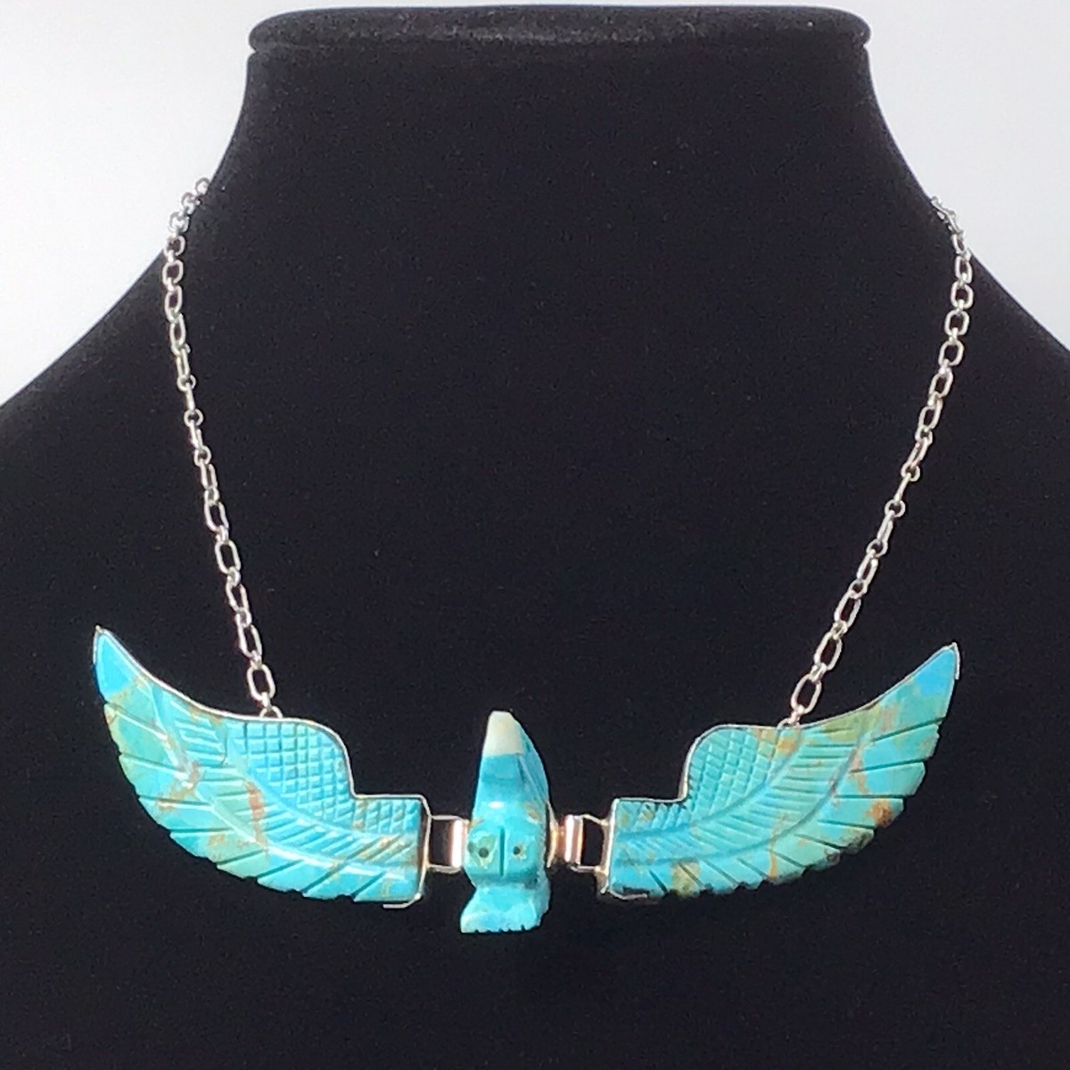 アクセサリー SterlingSilver\"Eagle \"TOP NativeNecklace SterlingSilver