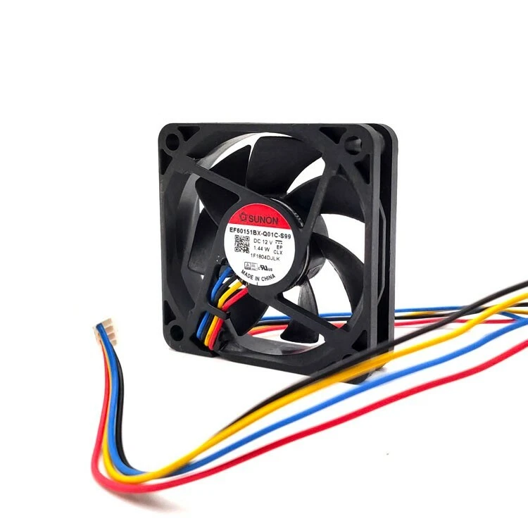 SUNON EF60151BX-Q01C-S99 12V DC 1.44W 60X60X15MM 6015 4-Pin PWM Cooling Fan - Image 2 of 3