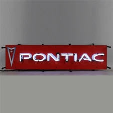 Pontiac Logo Junior Colorful Neon Wall Sign w Backing Neonetics 32" 5SMLPN