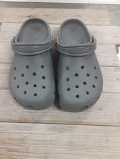 Gray Crocs Clogs sz 8M 10W