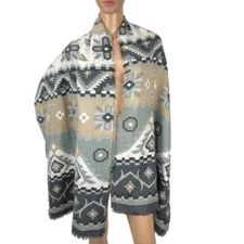 Southwestern Print Oversized Blanket Shawl Scarf Wrap Aztec Boho Cabincore