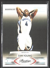 Sam Young 2009-10 Prestige Draft Picks Light Blue #235 SN,RC #/999 Grizzlies