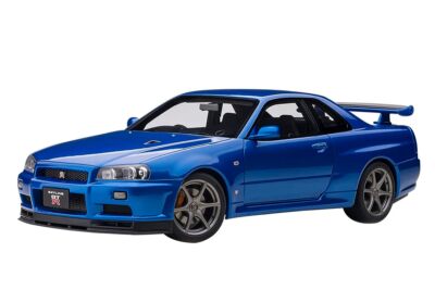 Autoart 77408 1/18 Nissan Skyline GT-R R34 V Spec II (Bayside Blue 