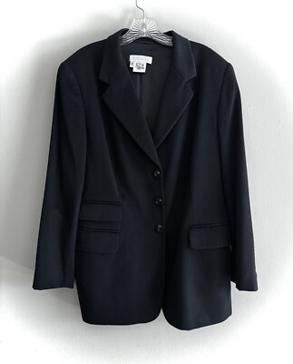 Vintage ESCADA Margaretha Ley 100% Cashmere Buttons Jacket Blazer  