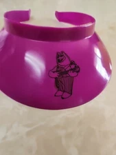 Vtg Billy Bob Plastic Visor Hat Showbiz Pizza Purple Visor Hong Kong Merch