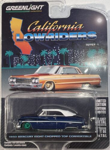 Greenlight Chase, 1950 Mercury Eight Chopped Top, California Lowriders