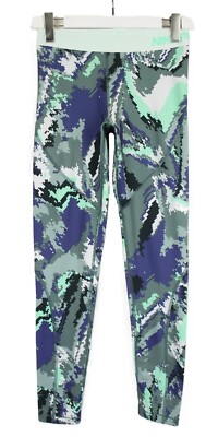 NIKE Pro Hyperwarm Leggings Damen MEDIUM Stretch Gemustert