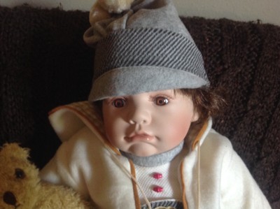 Swan collection boy porcelain doll with 