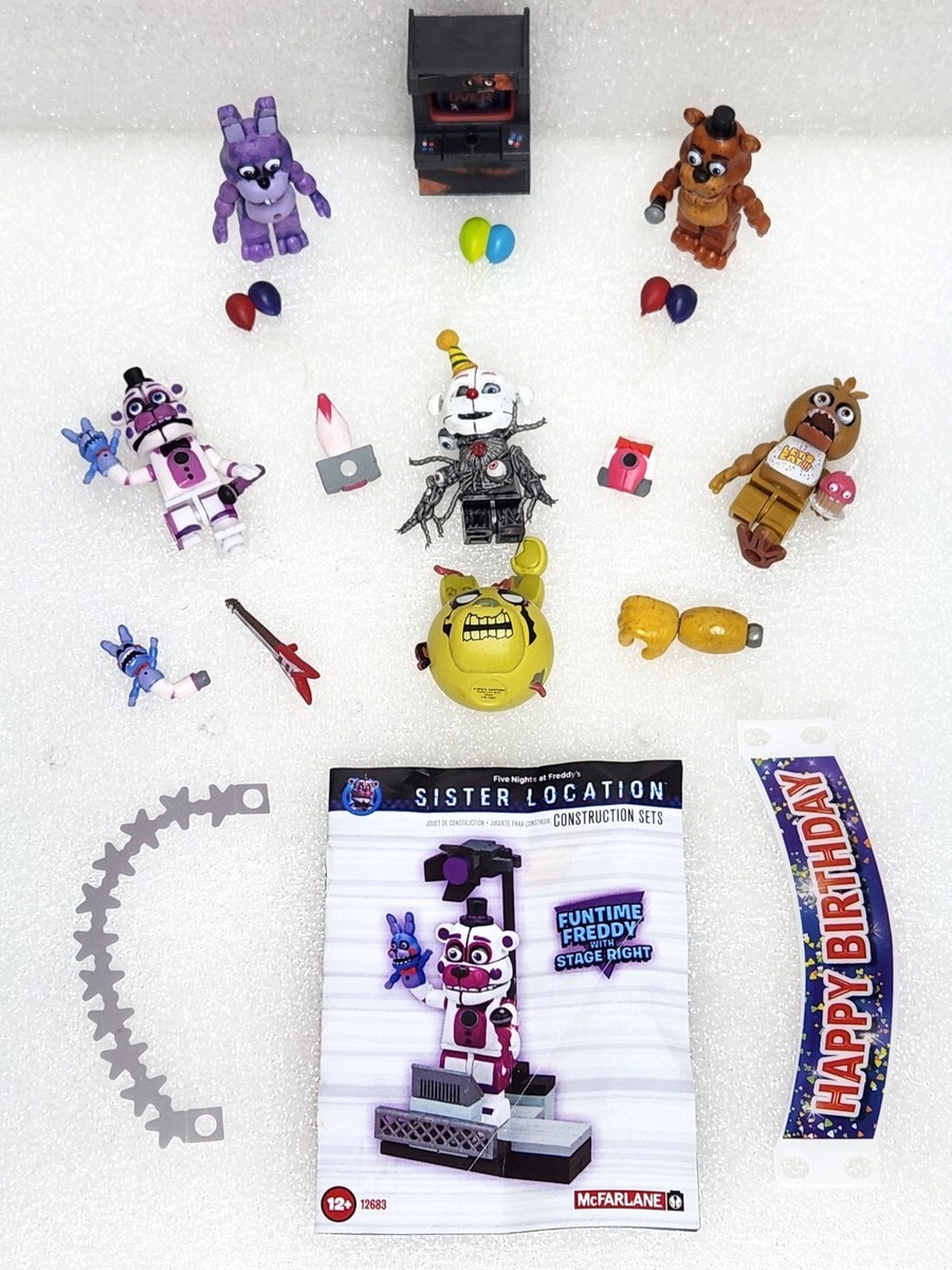2017 McFarlane Builds Five Nights At Freddy's FNAF Figure and Parts Lot