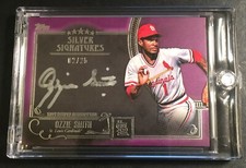 Ozzie Smith 2016 FIVE STAR SILVER SIGNATURES On Card Auto HOF 02/25 CARDINALS 
