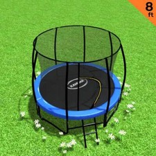 NNEDPE Trampoline 8 ft Round Outdoor - Blue
