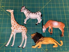 1998 African Animal Lot, Giraffe, Zebra, Lion, Gazelle