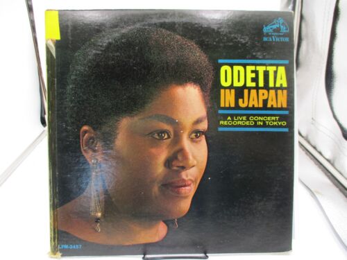 Odetta "Odetta In Japan" LP Record Ultrasonic Clean 1966 RCA Victor MONO EX c VG - Afbeelding 1 van 8