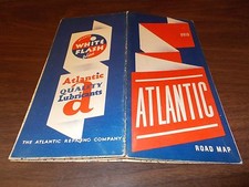 1940 Atlantic OHIO Vintage Road Map