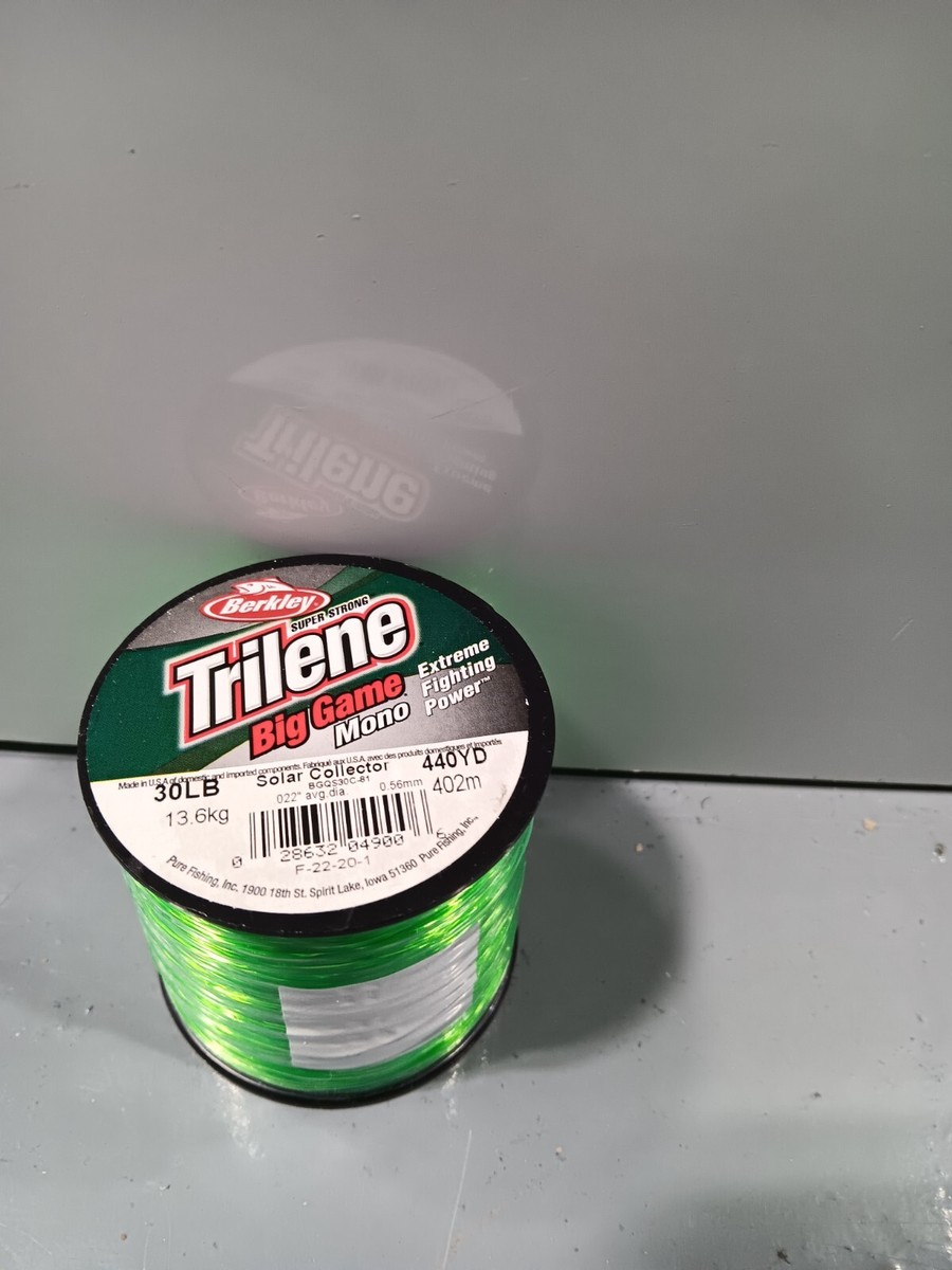 30 lb fishing line mono Berkley Trilene Big Game Blaze Orange / 30lb so when fishing in rocky areas Berkley Trilene Big Game Mono