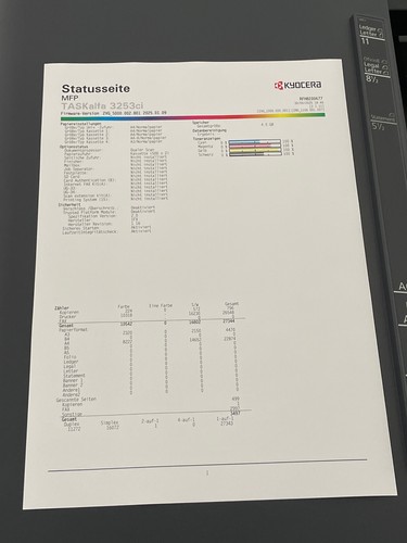 Kyocera TASKalfa 3253ci Drucker Kopierer Dual-Scanner FAX nur 27.400 Seiten - Bild 8 von 18