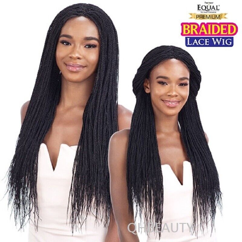FREETRESS EQUAL SYNTHETIC BRAIDED LACE LONG HAIR WIG - MILLION TWIST | eBay