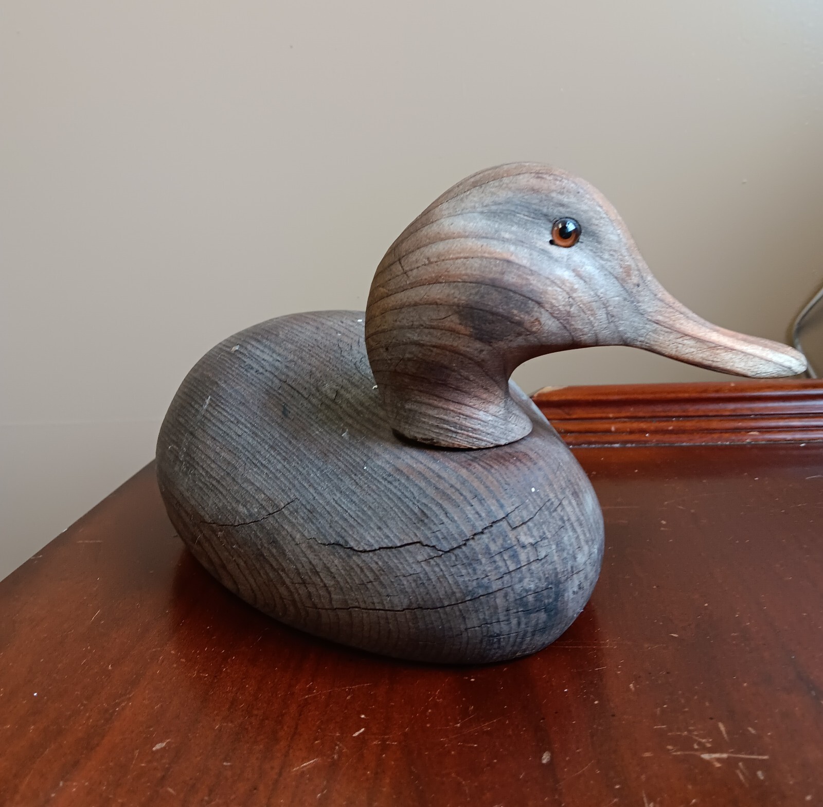 wooden duck decoys vintage head moves eBay
