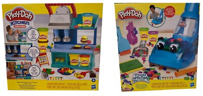 Play-Doh Restaurant-Set mit Küchenmaschine oder Staubsauger mit Knete (Auswahl)