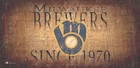 Milwaukee Brewers Throwback Retro Heritage Est 1970 Wood Sign 12" x6" Wall Decor