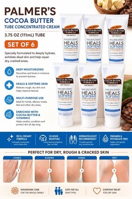Palmer's Cocoa Butter Formula Vitamin E Cream Paraben-Free 3.75 oz x6 NEW IN BOX