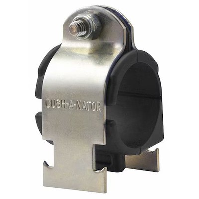 Cush-A-Nator Cn46pgrg Cushioned Clamp, Std, 2-1/2 In. Pipe, Steel