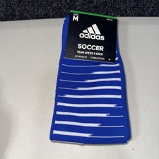 NWT Adidas Soccer Team Speed II Socks Royal Blue - M