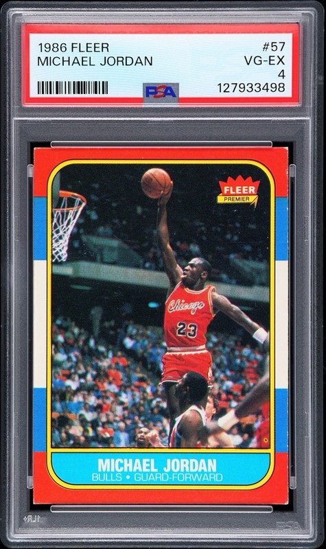 1986 Fleer Michael Jordan ROOKIE RC #57 PSA 4 | STUNNING, CENTERED & GREAT COLOR