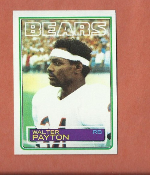 1983 TOPPS WALTER PAYTON CARD #36 CHICAGO BEARS