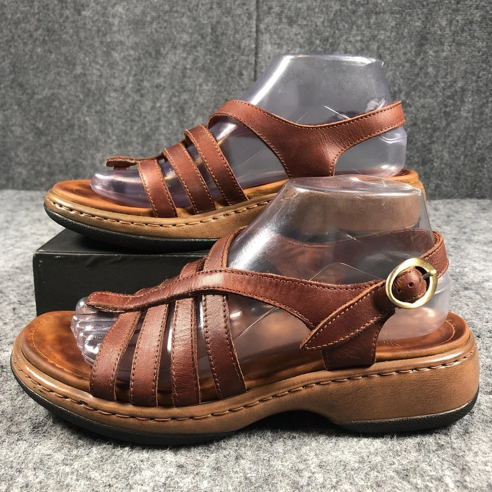 Sandalias Dansko para mujer talla 39 de cuero marrón con tiras en lazo Foto 3 de 4